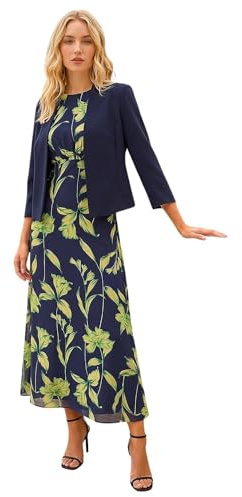Roman Bolero Jacket for Women UK Ladies Shrug Tailored Rochette Suit Blazer Formal Wedding Guests Crepe Crop Stretch Smart Cover Up Office Work Slim Edge to Edge - Navy Blue - Size 14