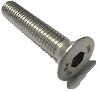 10 Stück Senkkopf Schrauben M6x40 mm - DIN 7991 - A2 Edelstahl - Innensechskant - V2A - Senk - Senkkopfschrauben (10, M6x40 mm)