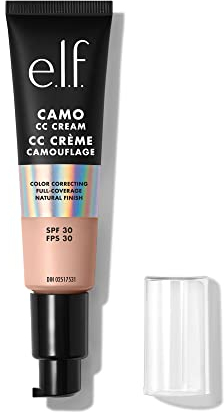 e.l.f. Camo CC Cream | Base correctora de color de cobertura completa con SPF 30 | Fair 150 C | 1 onza (30 g)
