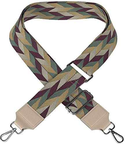EAZY CASE - Verstellbarer Taschengurt, Ersatz Schultergurt für Handtaschen, Schulterriemen für Umhängetaschen, breiter Taschenriemen für Taschen und Tragetaschen, DIY Taschenband, Mixed Taupe