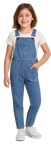 A2Z 4 Kids Girls Denim Dungaree Ripped Jeans Full Length Overall All in One Fashion Pinafore Jumpsuit Playsuits Age 5-13 Years