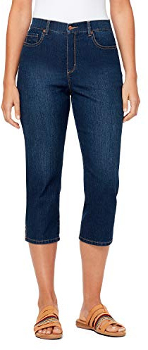 Gloria Vanderbilt Womens Amanda Capri Jeans, Madison - Rivets, 10 US