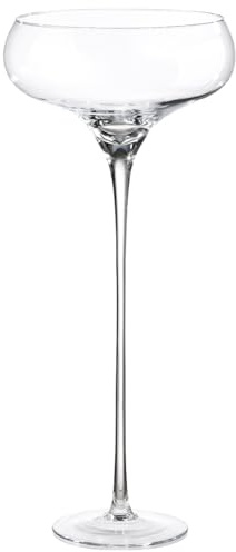 GILDE Glasschale - klar - Höhe 70 cm x Ø 32 cm - Dekoschale
