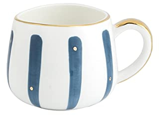 HASMI Mug Tasse en céramique Cup Timbale avec tasse de café Bureau cuillère à thé Coupe 12.9OZ Tasse à Thé (Color : D)