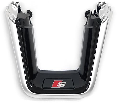 Audi 4K0419689FINZ Blende S-Emblem Logo Clip Abdeckung *** nur für Fahrzeuge mit abgeflachtem Lenkrad (3-Speichen) ***