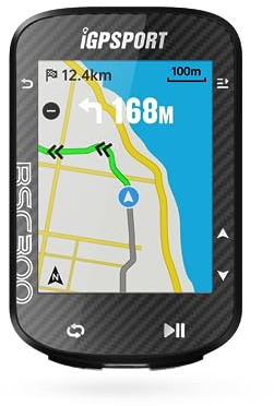 iGPSPORT BSC300 Ciclocomputer GPS 2.4 Contachilometri Schermo LCD a Colori Tachimetro Bici con Mappe Offline e Pianificazione Dinamica delle Strade Batteria da 20 ore,Supporta BLE5.0/Ant+, IPX7