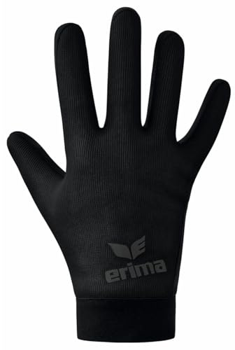 Erima Guanti Funzionali da Giocatore Unisex Adulto, Nero, L