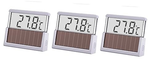 FOMIYES 3St Aquariumthermometer Aquarienwasser Aquarienwasser digital geführt digitales Thermometer Wassertemperaturmesser LED-Digitalthermometer Lichtenergie Wasserthermometer Weiß
