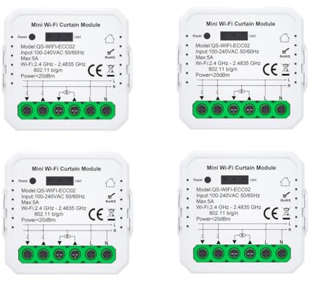 [Funzione Percentuale]Interruttore Tapparelle WiFi, Modulo Comando Smart per Tapparelle Elettriche, Controllo App Smart Life, Comando Vocale (4)