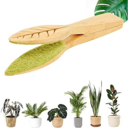 FZKun Pinces De Nettoyage De Feuilles - Grand Plumeau pour Plantes Nettoyeur De Feuilles pour Nettoyer Les Deux Côtés des Feuilles Outils De Jardinage Maison (1pcs)