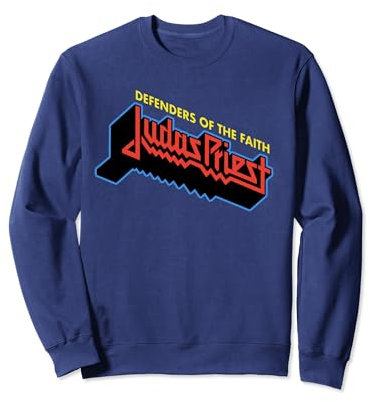 Judas Priest Defenders Logo On Navy Sweatshirt
