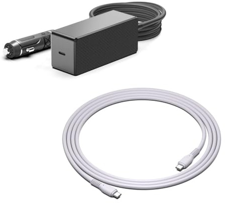 HKY PD3.1 - Caricatore rapido per auto, 140 W, USB tipo C, 12 V-24 V, per Asus ROG Ally Gaming Console ASUS ROG Flow X13 Z13 GZ301Z GZ301 ZenBook 14X 14 UX425QA UM425QA Chromebook DJI Mavic 3