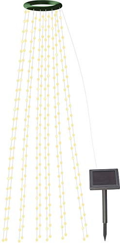 Lunartec LED-Lichterkette Solar: Solar-Tannenbaum-Überwurf-Lichterkette, 12 Girlanden,Versandrückläufer (Weihnachten Lichterketten, Weihnachtsbaum, Baum)