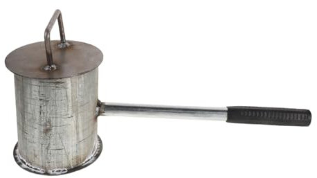 NAMOARLY Steel Fire Extinguisher Pot Fire Pit Extinguisher Extinguishing Pot Bbq Safety Tool