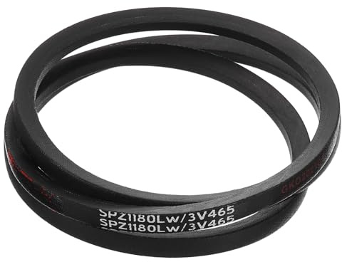 sourcing map SPZ-1180 Drive Wedge Belt V-Belt Industrial Power Rubber Transmission Belt 1180mm Pitch Girth,10mm Width, 8mm Height, 1193mm Outer Girth