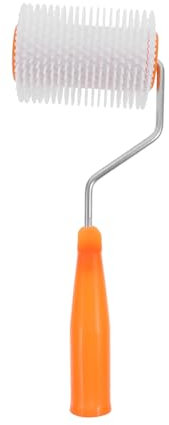 Veemoon Rouleau à Picots Autonivelant 13 Mm Pour Chape Et Sols Rouleau Antimousse Ventilé Matériau Solide Composite Outil Professionnel Pour Finition Sans Bulles Compatible Enduit Autonivelant