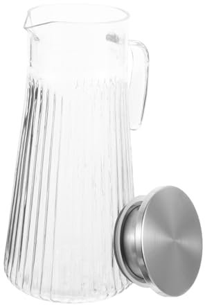 Generic Brocca Per Bevande Coperchio Brocca Trasparentper Succo Per Rinfreschi Casa e Ufficio Design Moderno e Capacità Generosa