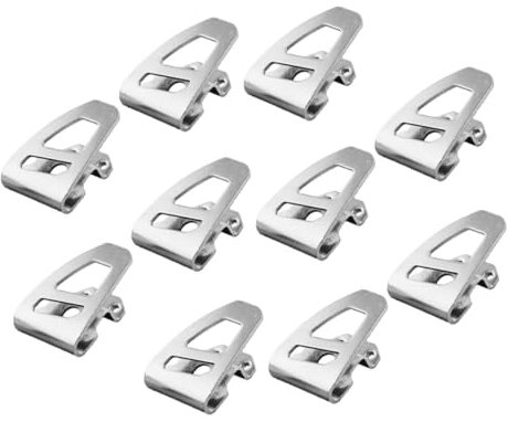 HORIALENCE Clip da Cintura Ricambio Ganci per Attrezzi in Acciaio 10 Pezzi per Trapano a Percussione Facile Installazione per Ambienti di Lavoro