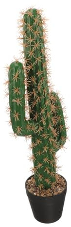 Cabilock Cactus Artificial Realista en Maceta Mediana, Planta Suculenta de Plástico, Decoración de Bonsái Falso para Hogar y Oficina, Planta de Imitación Resistente y Fácil Limpieza