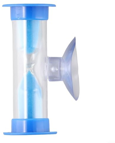 babominimer Timer da doccia da 3 minuti con sabbia blu, timer da bagno a risparmio idrico con ventosa per montaggio a parete, nessuna batteria necessaria clessidra per bambini per lavarsi i denti o