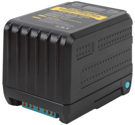 Asixxsix V Mount Battery, 10100mAh 150Wh 14.8V Rechargeable Li-ion Battery with BP D-TAP USB-A Type C DC Port Mini V Lock 60W PD Fast Charger for Video Camera Camcorder Broadcast