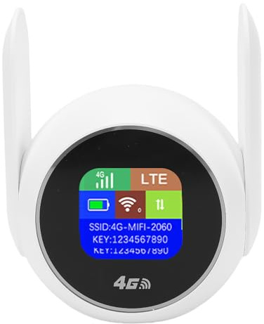 Zhjvihx Router WiFi 6 Portatile, Hotspot Mobile 4G LTE con Slot SIM e Porta Ethernet, Internet Wireless a 300 Mbps per Ufficio Domestico e Viaggi