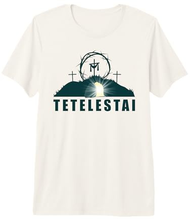 Tetelestai – Pascua Pascua Jesús Tumba Vacía & Cruz Camiseta Premium