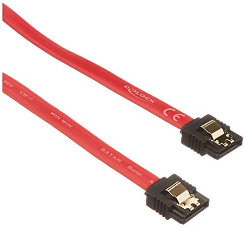 DeLOCK 82677 cavo SATA 0,5 m Rosso