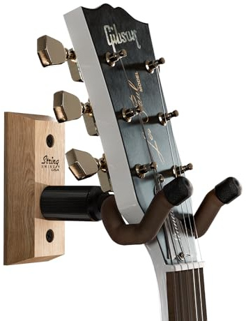 String Swing CC01K-A Hardwood Home & Studio Wall Mount Guitar Keeper - Ash