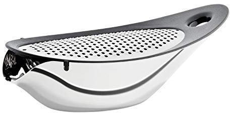blomus Navetta, Grattugia per Formaggio, Acciaio Inox/Silicone, 63565