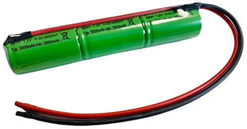 Akkupack Für Notleuchten 3,6V 3000mAh NiMH Hochtemperatur Sub C Kabel 20cm Notlicht Sicherheitsbeleuchtung - Langlebig - Wartungsfrei - Zuverlässig