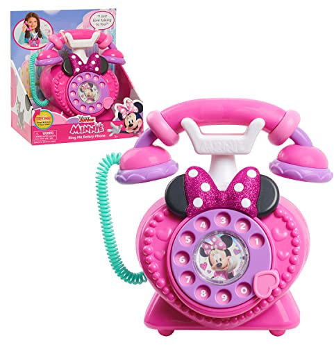 Disney Junior Minnie Mouse Ring Me Spieltelefon, Wählscheibe, Lichter- und Soundeffekte, Kinderspielzeug ab 3 Jahren von Just Play