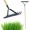KADAX Cortador de Acero, aireador de Suelo de Dos Caras, aireador de césped, escarificador Manual con 37 cm de Ancho, cultivador (con Mango