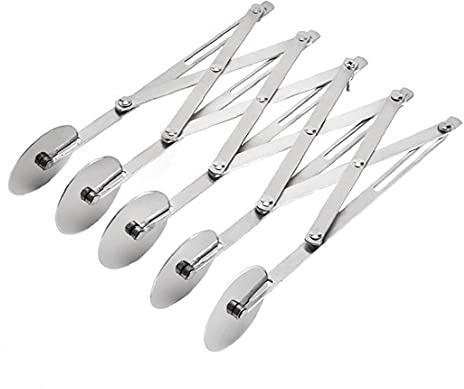 Pastry Cutter Stainless Steel Expandable 5 Wheel Bread Slicer Portable Dough Divider Pizza Multi Round Pastry Knife Kitchen Tool 1pc, Practical Kitchen Gadgets