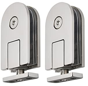 Glass Door Hinge,Bathroom Clamp,Pivot Hinges,Frameless glass door hinge 360 degrees pivot hinge Bathroom door clamps 304 stainless steel Shower door accessories Door Holder wine cabinet Showcase Repla