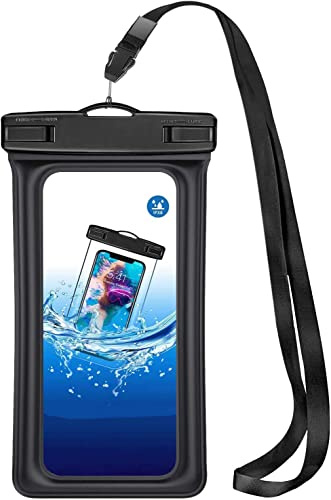 KP TECHNOLOGY Waterproof Phone Pouch for Samsung Galaxy A14, Dry Bag with Adjustable Lanyard for swimming, Water Proof Phone Cover for Samsung Galaxy A14 4G / 5G (BLACK)