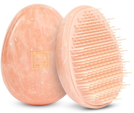 B to Z Edit Travel Hairbrush - Mini Hair Detangler for Women Teens Kids - Sensory Scalp Massager - Small Portable Comb - Thick, Curly, Straight, Wet, Dry - Compact Detangler - Purse Essentials