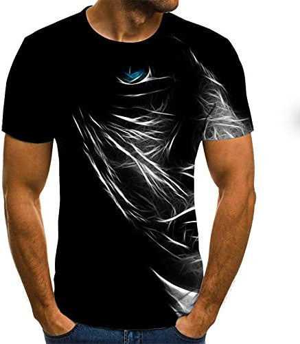 EMATOP Herren Tshirt Sommer Sport Oberteile Casual Rundhals Tunika Tops Vintage Basic Kurzarm Tee Shirts Lustig Neuartiger Druck Sporthemd Schnell Trocknende Sportshirt Regular Fit Laufshirt