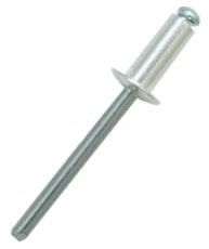 10x 4 x 6mm Dome Head Blind Pop Rivet Aluminium Body Steel Mandrel
