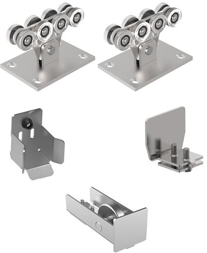 Sellon24® Stahl Tor-Bauteile Schiebetore Scheunentor Garagen 70x60 ECO Hallentor Rolltor verzinkt 250kg (SV-70x60-ECO)