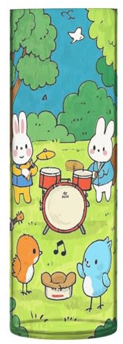 Divertido jarrón de plástico personalizado para conciertos musicales, 11.8 x 3.9 pulgadas, jarrón decorativo grande, estante de entrada, vaso de inauguración de la casa para decoración de flores
