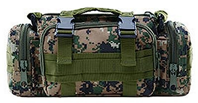 RALIYATX Multifunktionale Angeltasche für Köder, Umhängetasche im Freien, Camping-Gürteltasche mit großer Kapazität, Digitale Dschungelfarbe