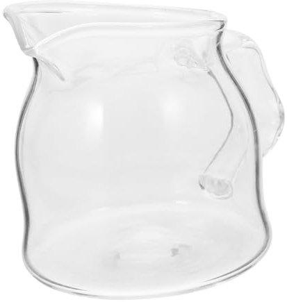 LOPUNER Brocca Per Panna in Vetro Trasparente 100 Ml, Piccola Caffettiera Per Espresso, Contenitore Versatile Per Latte e Salsa, Per Casa, Bar e Ristorante
