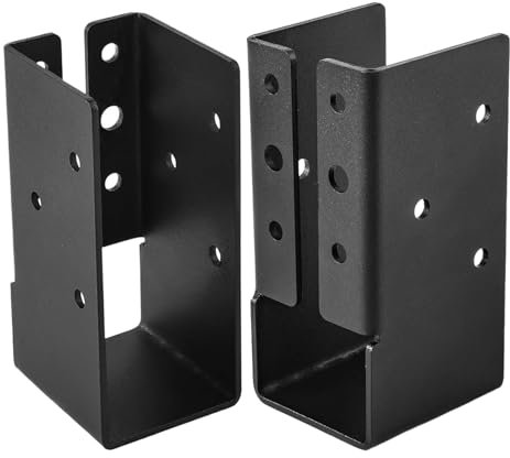 Set di 2 staffe a scomparsa multiuso per ringhiera, per travi, altalena, parco giochi, scale, pergolati, corrimano