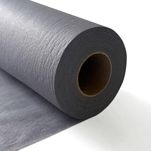 Longing Home Tischläufer Tischband 0.3 × 25M, 30g/㎡, Grau