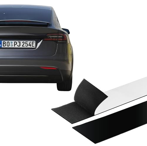 2 Paar Klett Kennzeichenhalter, Kennzeichen Klett für Auto | Selbstklebend Wetterfest Kennzeichenhalter Rahmenlos für Standardkennzeichen