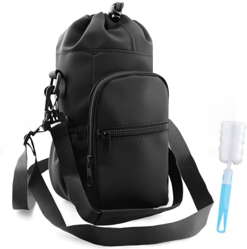 xianzhanEU tasche für cup, Extra große Kapazität Cup Tasche mit 1 Topfbürste, Wasserbecher mit Einem Fassungsvermögen Von 2.5 bis 4 Litern, Geeignet Zum Wandern Laufen Radfahren