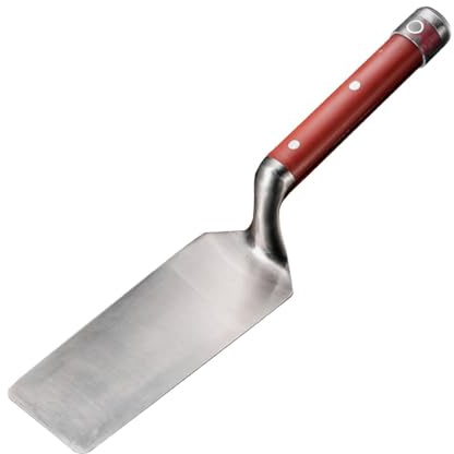 Cazzuola per muratura in acciaio inossidabile con manico ergonomico, strumento per intonacare calcestruzzo per edilizia e lavori a secco, 71 mm x 185 mm