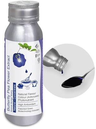 Flüssigextrakt, konzentriert, Blume, blaue Punkte – Farbstoff Naturkosmetik Seife – Butterfly Pea Flower – Handwerksfarbe blau