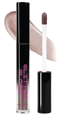 Rouge a Levre Pailleté Métallique, Taupe Rouge à Lèvres Mat Longue Tenue | Rouge a Levre Sans Transfert Waterproof, Lip Stain Hydratant, Brillant Lip Gloss Highly Pigmented, Maquillage Femme